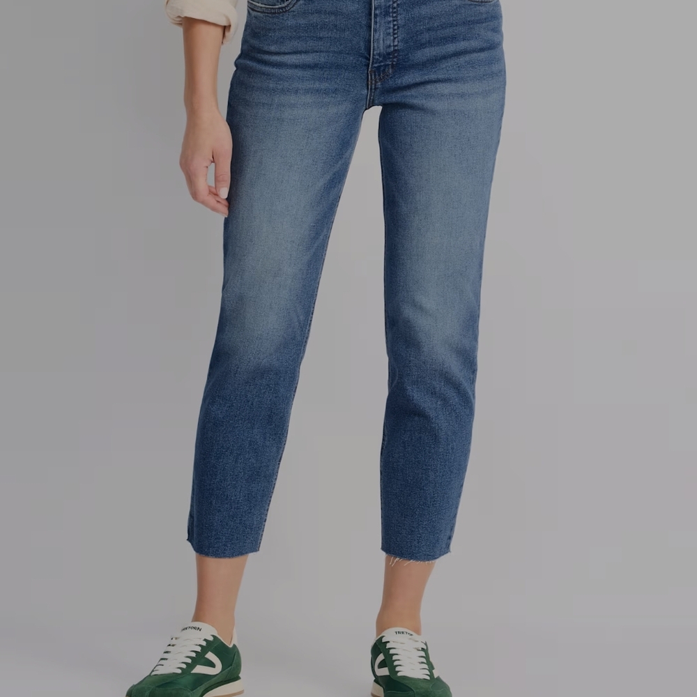 Kut From The Kloth Rachael High Rise Fab Ab Raw Hem Mom Jean- Size 4